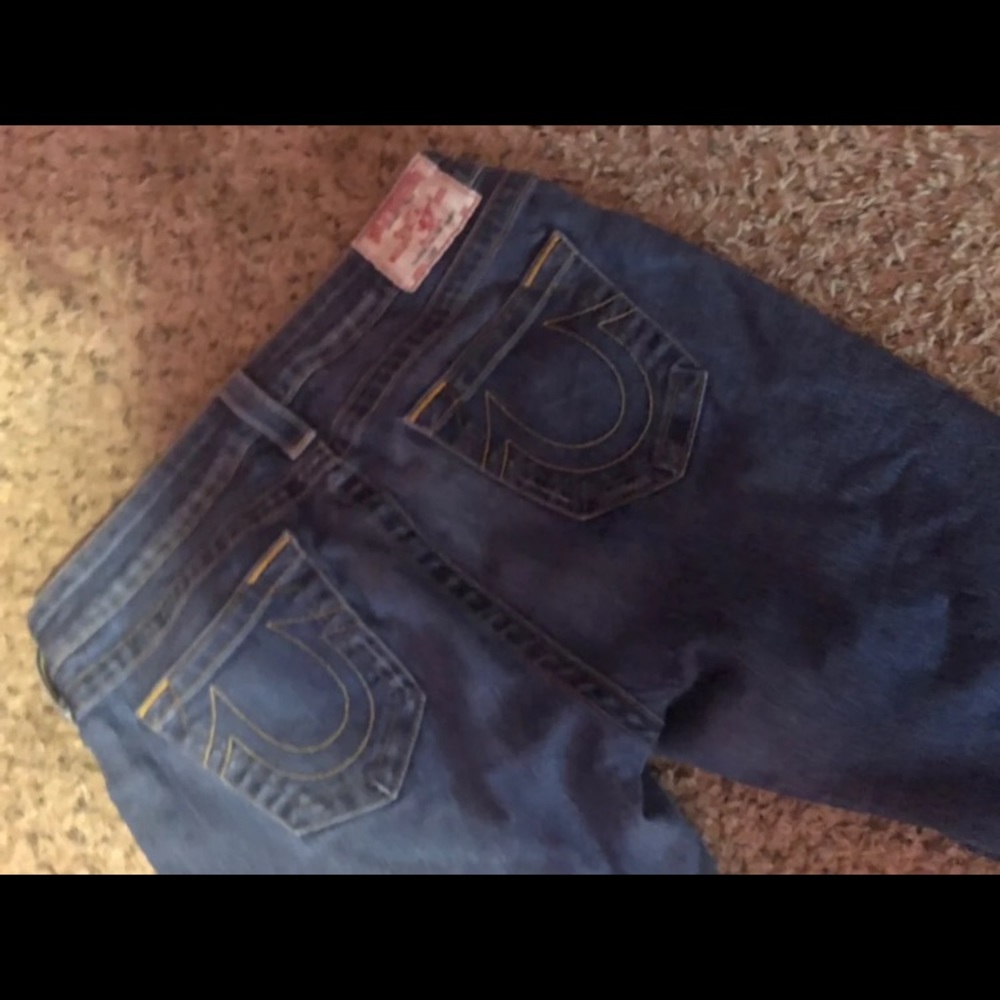 True religion blue skinny jeans